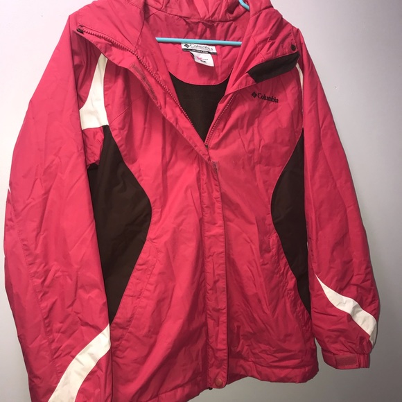 columbia pink winter jacket